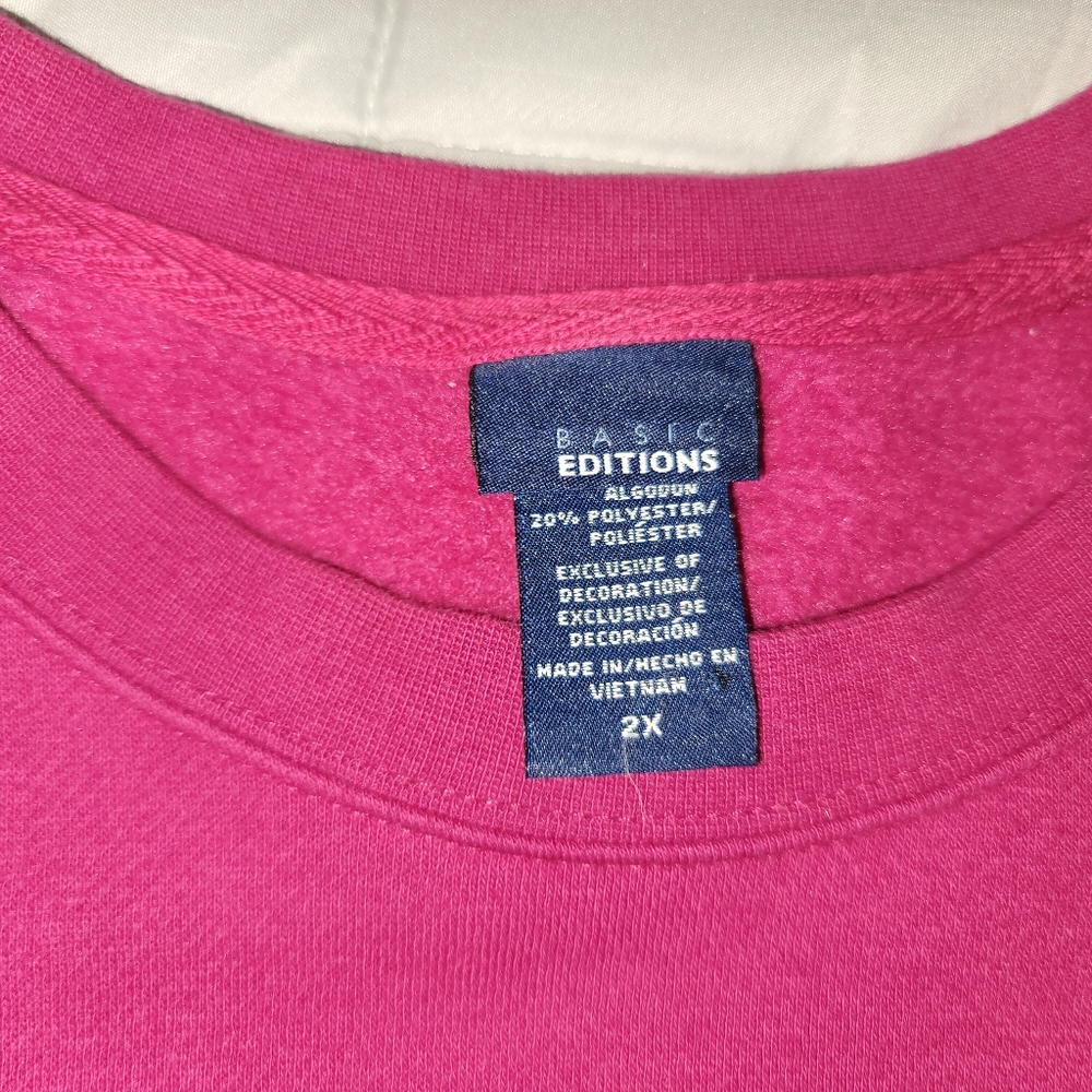 Basic Editions Embellished Oversize Sweatshirt - image 5